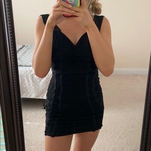 H&M black tight dress